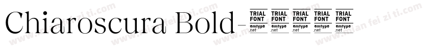 Chiaroscura Bold字体转换